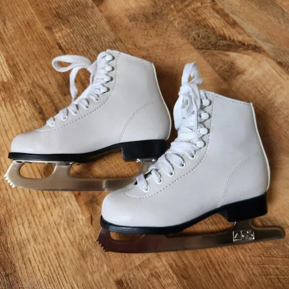 DBX White Girls Ice Skates Size 12J - Picture 5 of 16